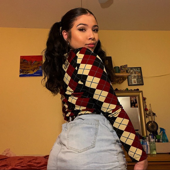 Plaid long sleeve top - Picture 7 of 12